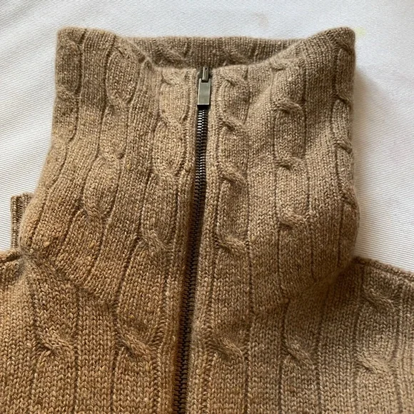 Ralph Lauren Cashmere Zip Sweater - Picture 3 of 6
